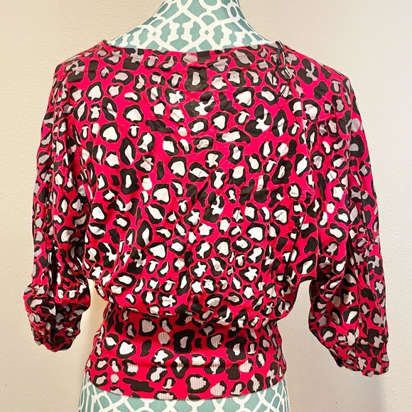 Red by Marc Ecko Red Cheetah Blouse - Picture 2 of 15